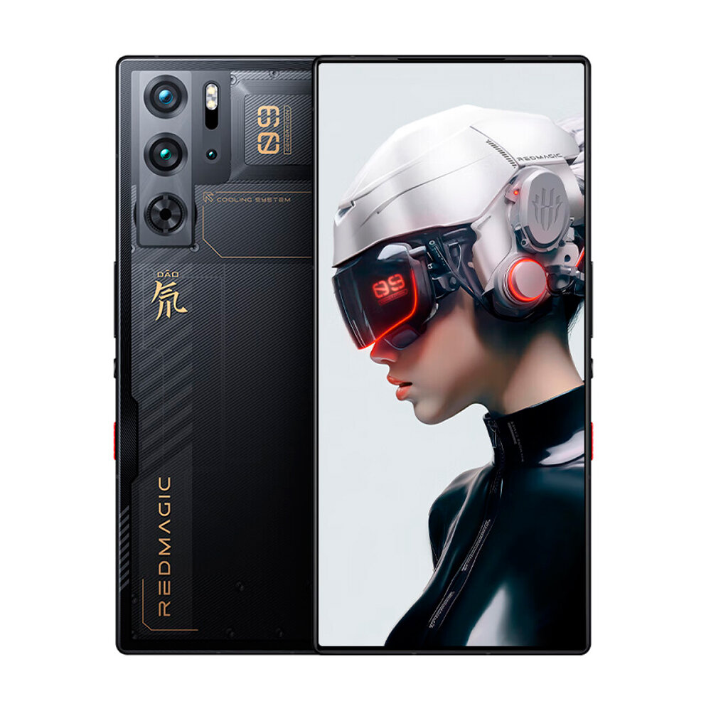 Игровой смартфон Nubia Redmagic 9 pro, 12ГБ/512ГБ, Чёрный с прозрачной крышкой, СN, 2 Nano sim, китай и англ яз