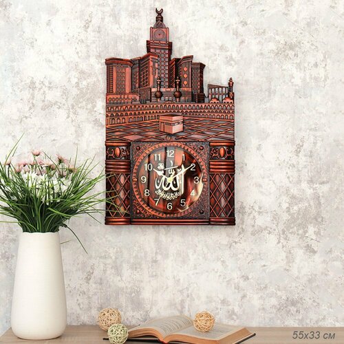 Часы настенные Мусульманские кварцевые 55х33 1498₽
