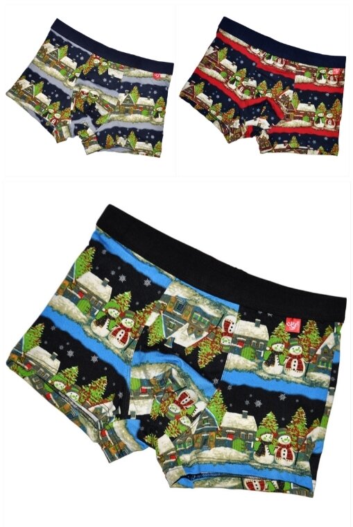 Мужские трусы, боксеры новогодние, подарочные