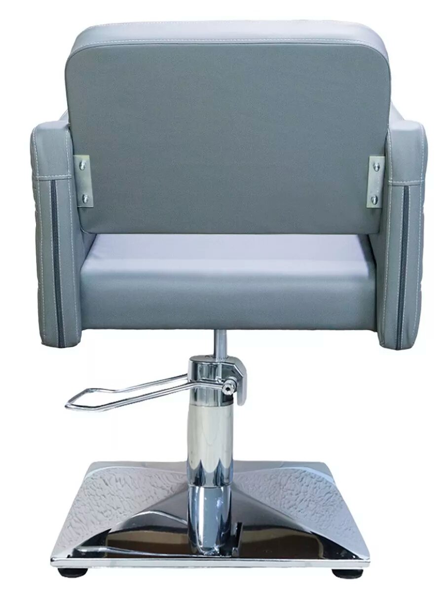 Кресло парикмахерское А02NEW квадрат серое — фото 1