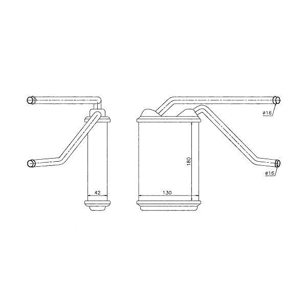 STELLOX 1035104SX (03059812 / 03059812-10 / 0305981210) радиатор печки