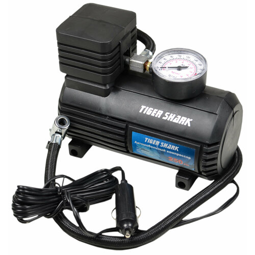 Компрессор автомобильный Tiger Shark AC01, 15 л/мин, 18 атм, шланг 0,65 м