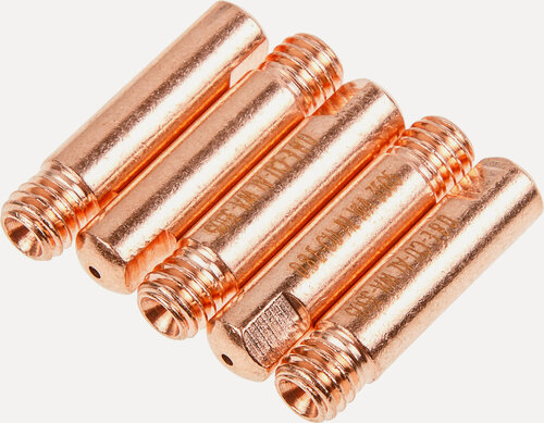 Изображение товара Наконечник контактный SOLARIS E-Cu-Al 0,8 мм M6х25 мм 5 штук (WA-3505)