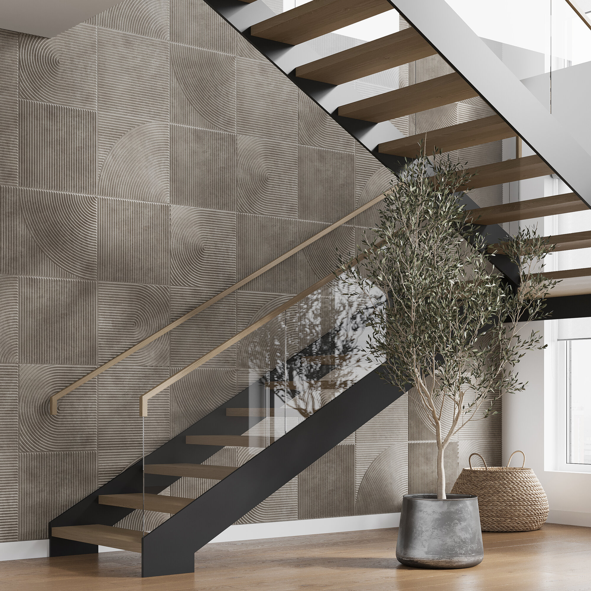 Стеновые панели декоративные МДФ для стен интерьерные для кухни 3д 4 шт