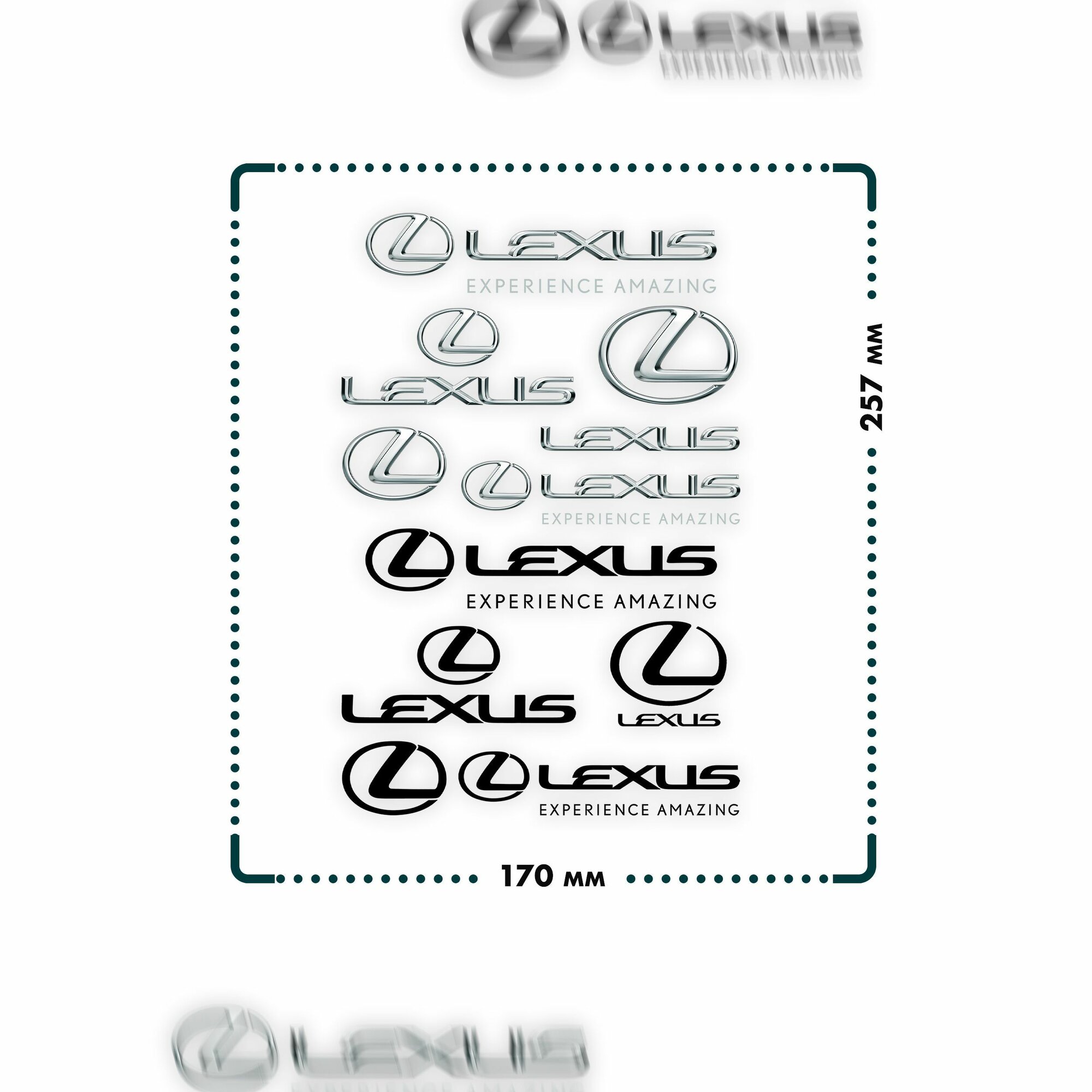 Термонаклейки на одежду Lexus — фото 1