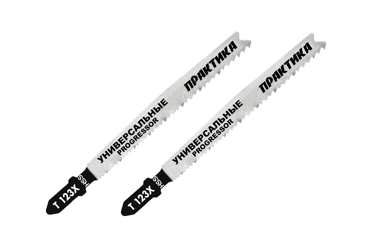 ПРАКТИКА Пилки д/лобзиков T123 X по металлу 2 шт 038-722