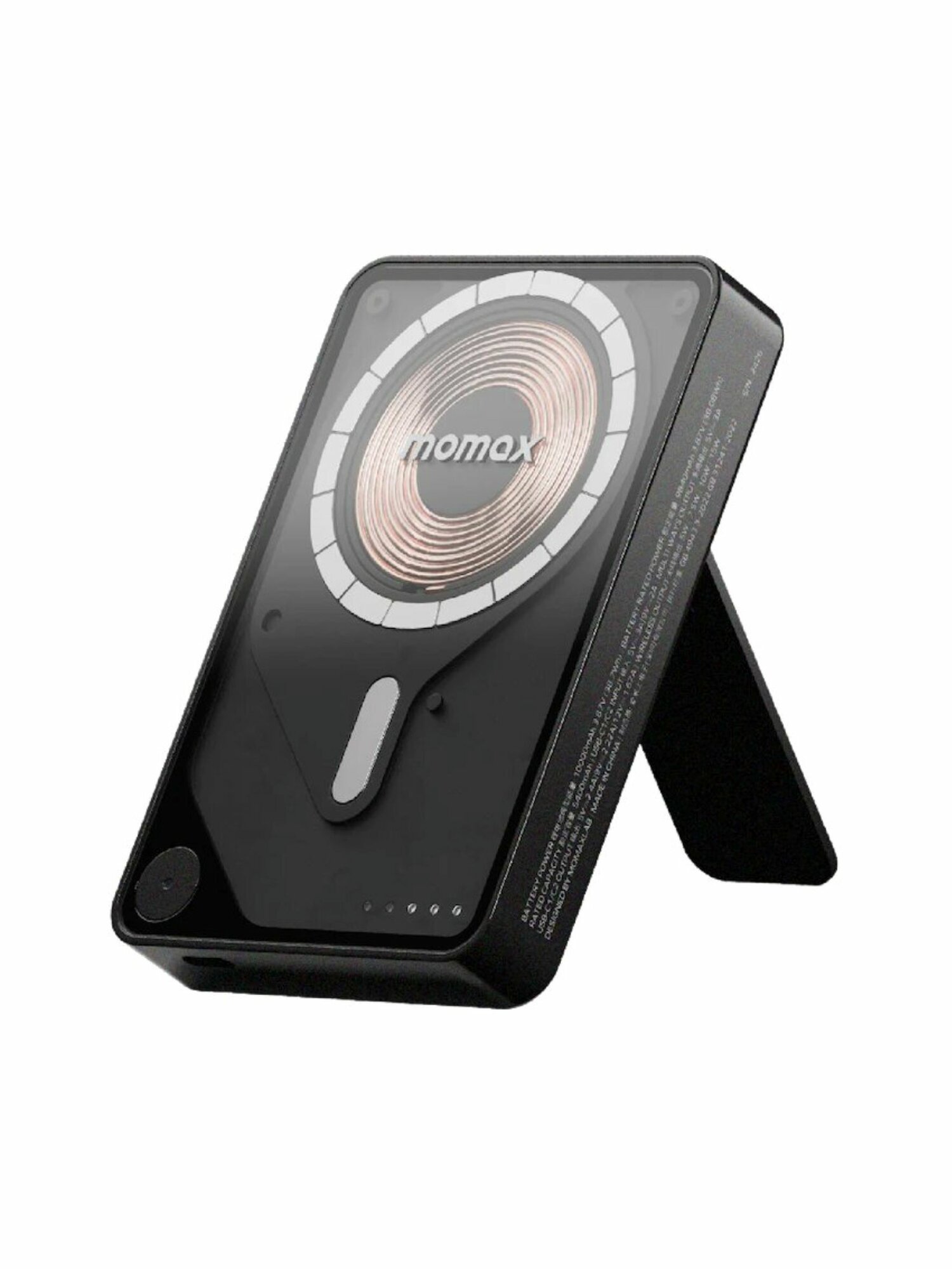 Повербанк MagSafe Momax 1-Power X1 Pro 10000 Black Ультратонкий Магнитный