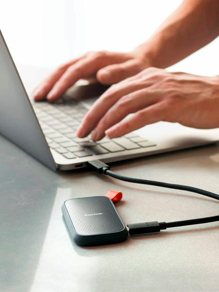 1 ТБ Внешний SSD SanDisk Portable 800 МБ/сек USB-C, USB 3.2 Gen 2 (SDSSDE30-1T00-G26) — фото 1