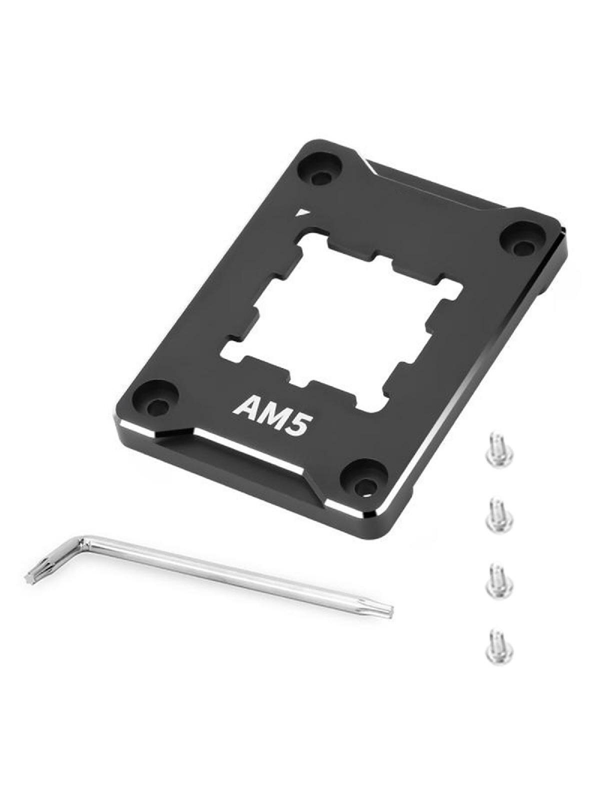For ASF AMD AM5 Secure Fixing Frame Black/Red Computer CPU Bending Corrector Buckle Anti-Bending CNC Alloy Bracket