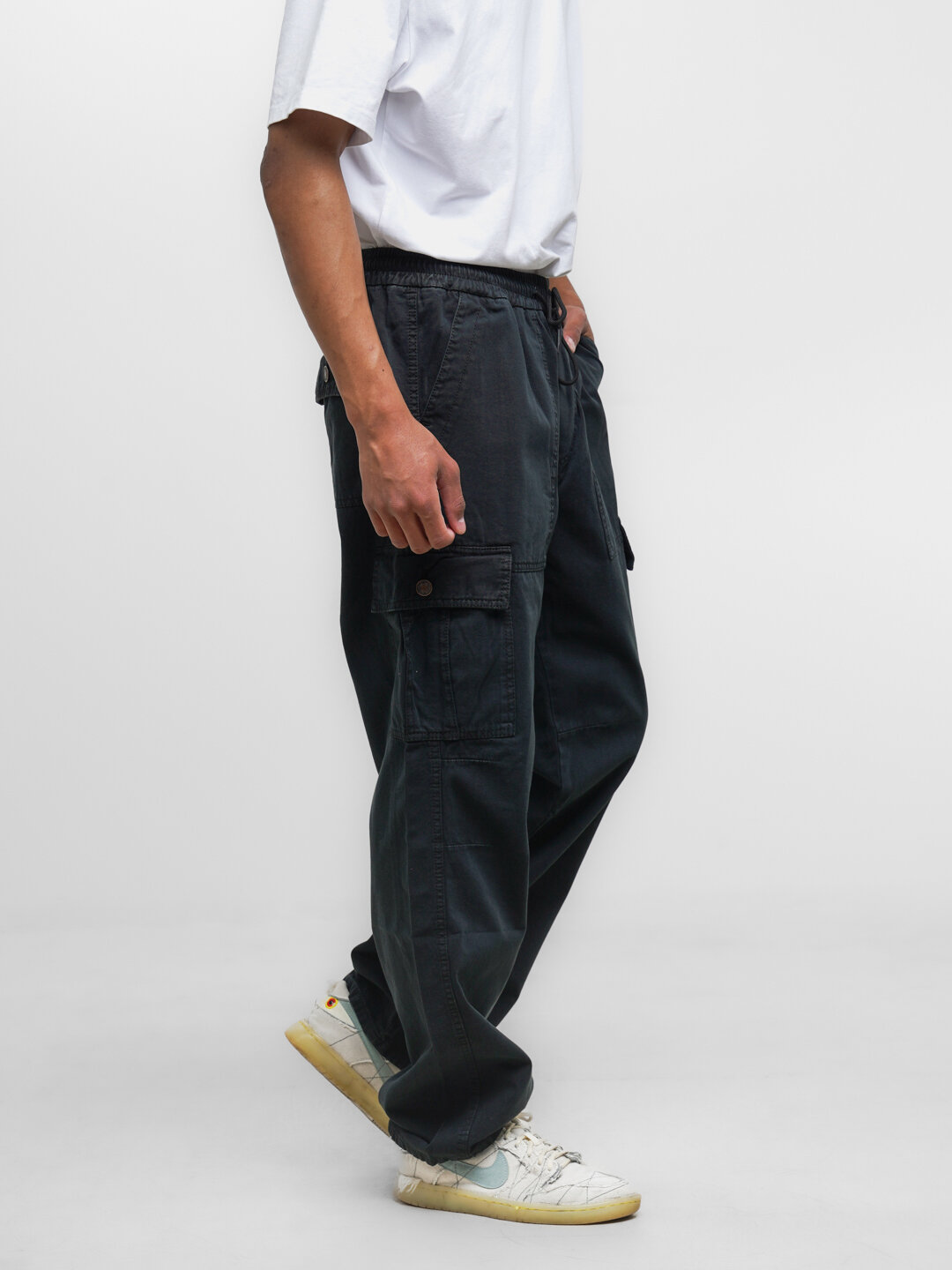 Брюки карго  карго брюки, с накладными карманами "CJ - Z3", размер 30, серый — фото 1