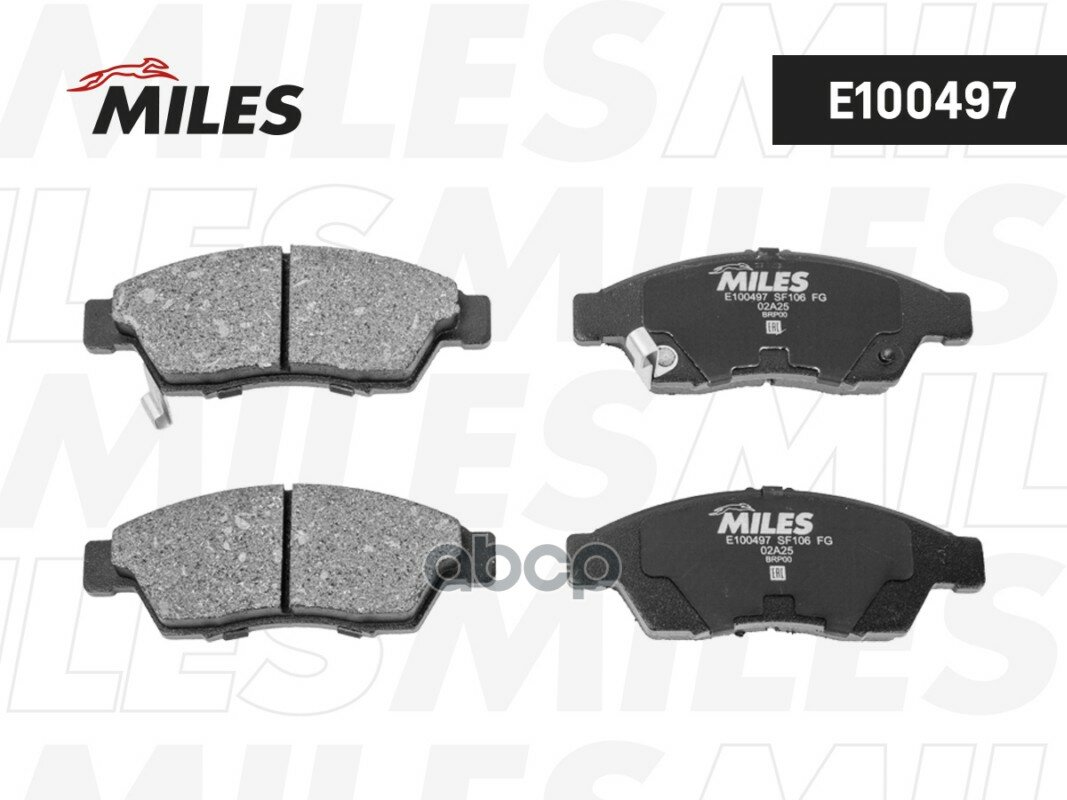Колодки тормозные передние (Смесь Semi-Metallic) SUZUKI LIANA 02 (TRW GDB3290) E100497 Miles арт. E100497