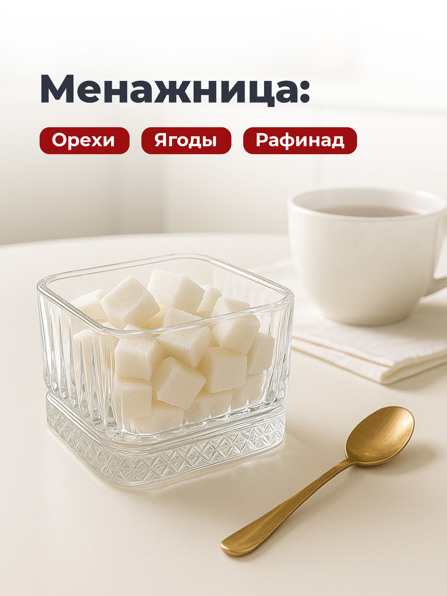 Салатник стеклянный 270 мл Shiny Kitchen, набор 4шт — фото 1