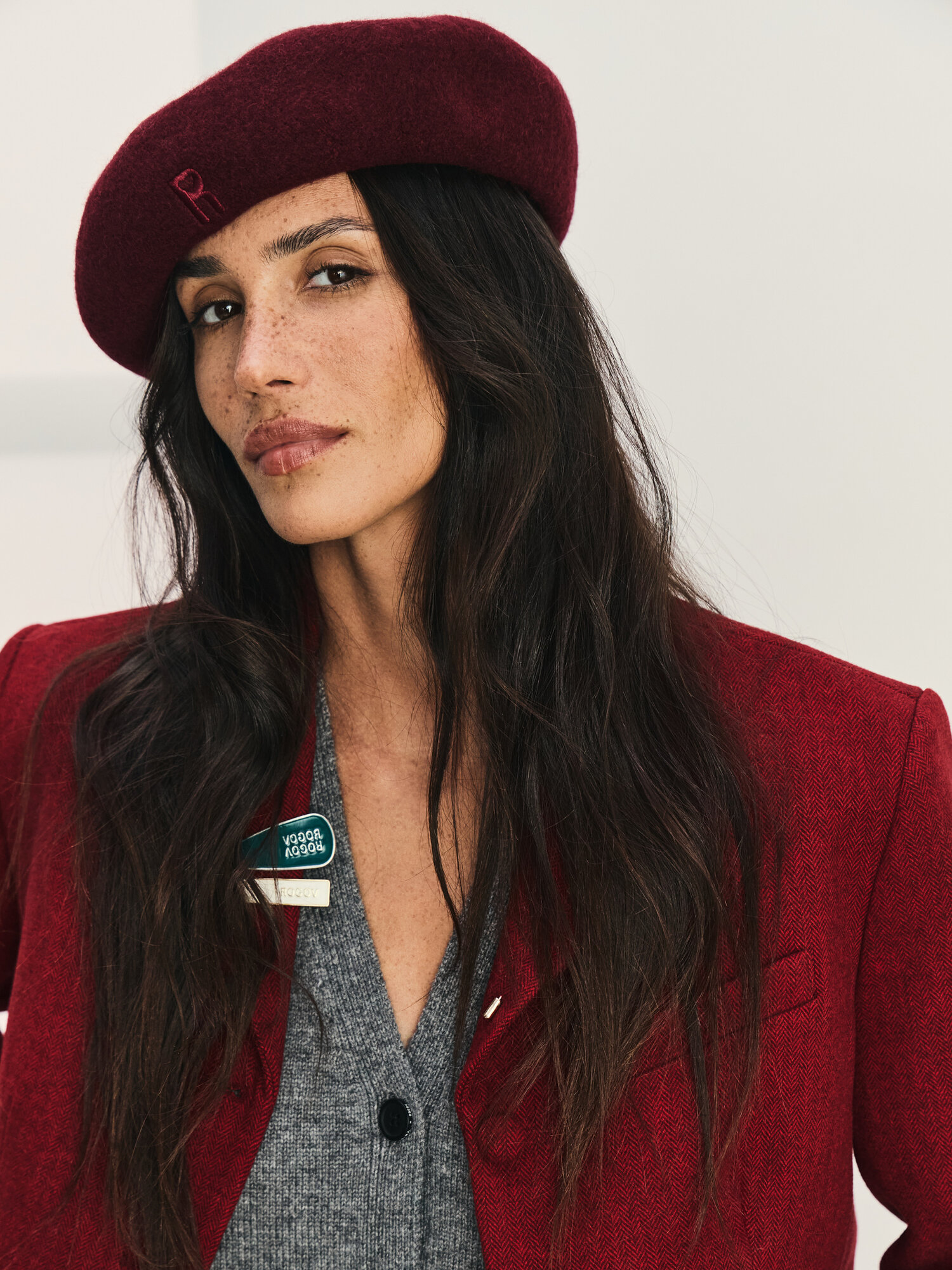 Берет с содержанием шерсти