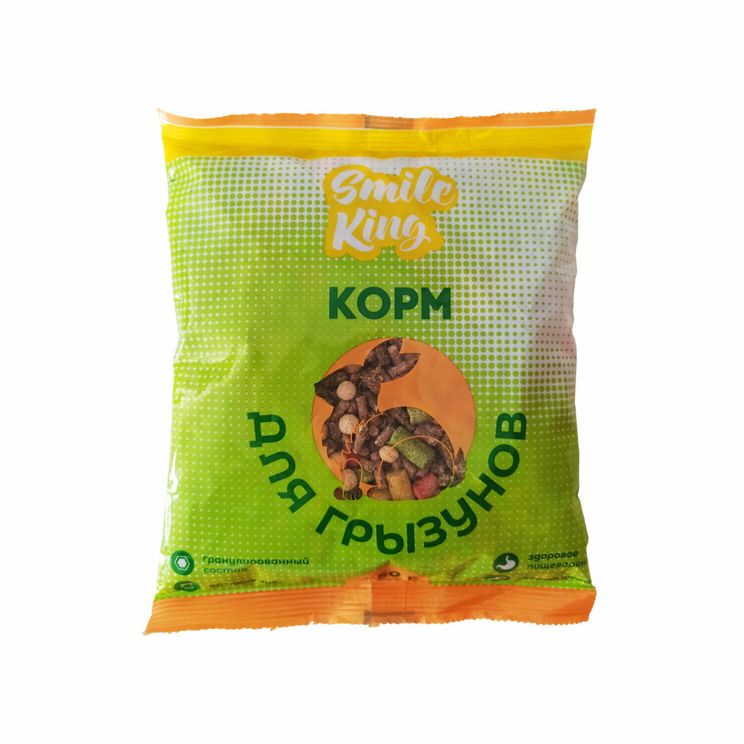 Гранулированный корм для грызунов Smile King 450г (Беларусь)