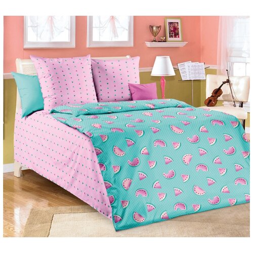 фото Постельное белье детское «арбузики 1», бязь (1,5 спальное) текс-дизайн