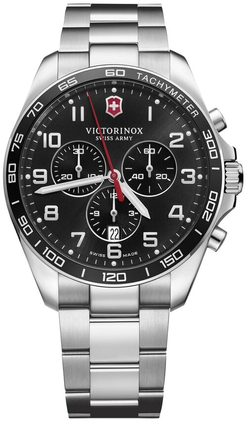 Наручные часы VICTORINOX Fieldforce 241899, серебряный, черный