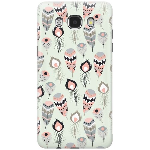 фото Силиконовый чехол на samsung galaxy j5 (2016) / самсунг джей 5 2016 с принтом "перья бохо" gosso