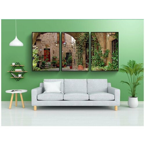 фото Набор модулных постеров для интерьера "италия, latium, витербо" 60x90 см. в тубусе, без рамки lotsprints