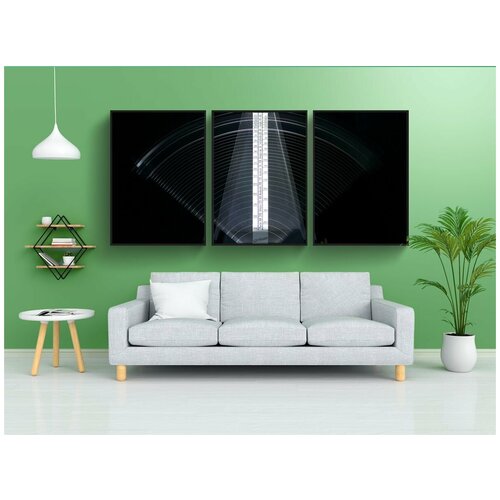 фото Набор модулных постеров для интерьера "метрономы, темп, поставить галочку" 60x90 см. в тубусе, без рамки lotsprints