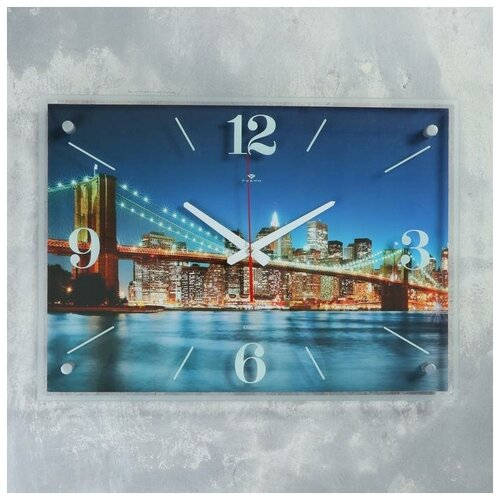 фото Рубин часы настенные, серия: город, "город и архитектура" 40х56 см, микс