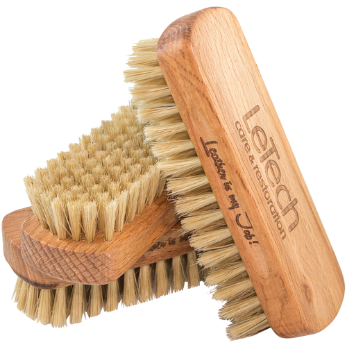 Щетка для чистки кожи, для обуви, для одежды, натуральная щетина, дерево, LeTech (Leather Brush Premium) 1шт.