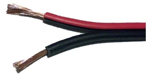 Акустический кабель красно-черный швпм 2х1002 длина 10 м