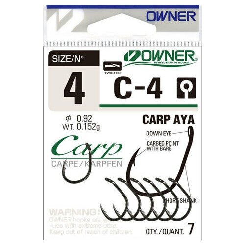 Крючок Owner 53264 №6 (С-4) крючок owner 53264 c 4 carp aya 4