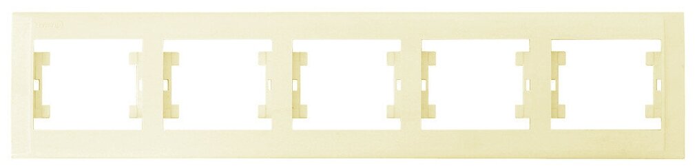 Рамка 5м гориз Defne кремовый встроенный монтаж (Makel), арт. 42010705