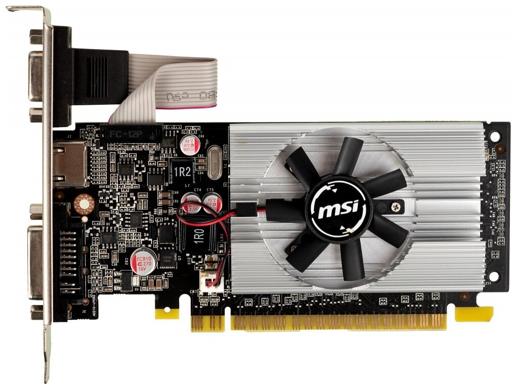 Видеокарта MSI NVIDIA GeForce 210 , , 1ГБ, DDR3, Low Profile, Ret - фото №1