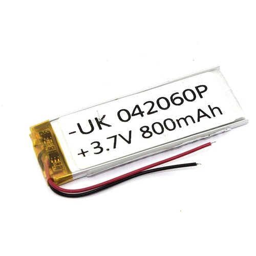 аккумулятор li pol батарея 3 50 60мм 2pin 3 7v 800mah Аккумулятор Li-Pol (батарея) 4*20*60мм 2pin 3.7V/800mAh