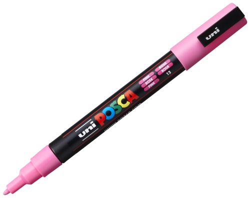 Uni Mitsubishi Pencil Маркер UNI PC-3M, 13 розовый, 1 шт.