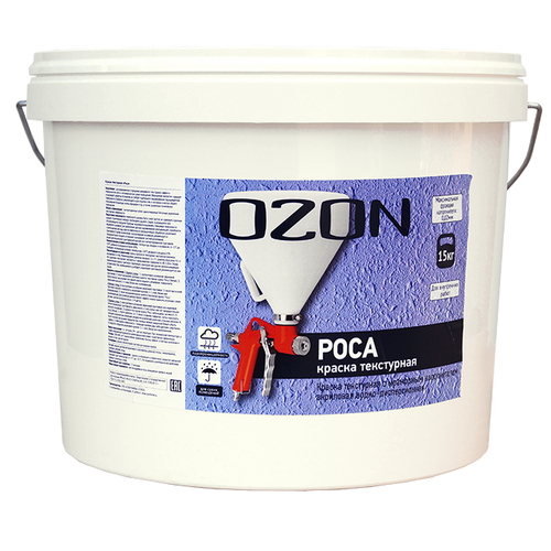 Декоративное покрытие OZON Роса (ВД-АК-269), белый, 15 кг, 9 л