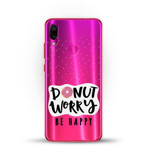 фото Силиконовый чехол donut worry на xiaomi redmi note 7 pro andy & paul