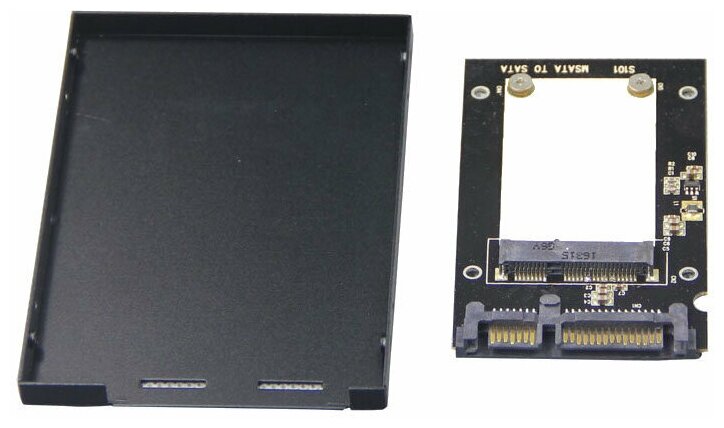 Переходник адаптер конвертер adapter бокс HDD mSata to Sata III для SSD 100x70x7 мм
