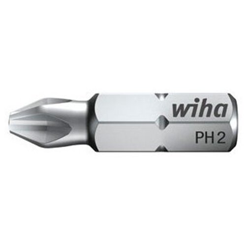 Бита PH2х 25мм Standard Wiha 7011Z 01658 бита wiha micro bits pl6 х 28 мм 4 мм 40645