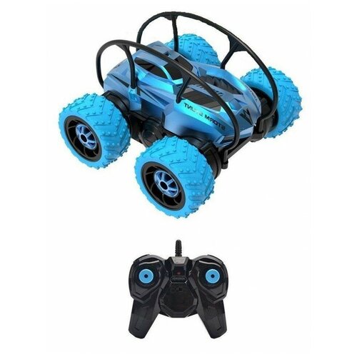 Радиоуправляемая машина MKB Каскадер 4WD - 5588-614-Blue (5588-614-BLUE) машинка mkb four wheel stunt 5588 614 1 18 17 см зеленый