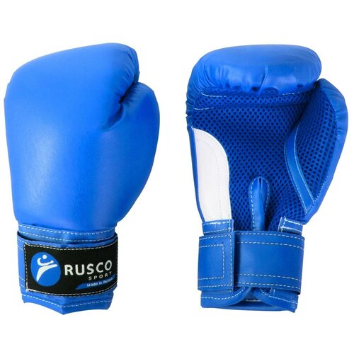 фото Перчатки боксерские rusco 4oz, к/з, синий 1/40