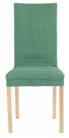 Чехол для мебели: Чехол на стул со спинкой 50 см Акари Зеленый