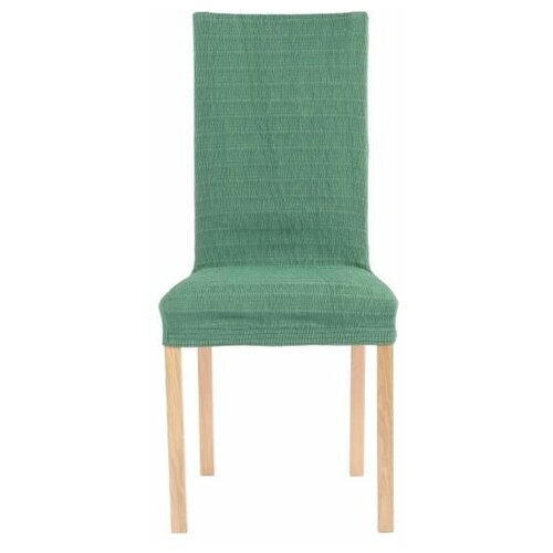 Чехол для мебели: Чехол на стул со спинкой 50 см Акари Зеленый