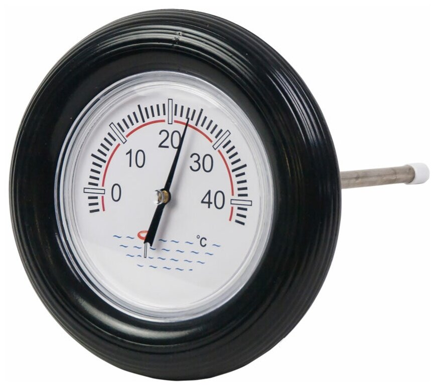Термометр Chemoform DELPHIN для бассейна круглый, черный (арт. 2500007DP) - фотография № 2