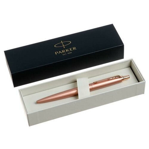 Parker Ручка шариковая Parker Jotter Monochrome XL SE20 Pink Gold PGT М 1.0 мм, корпус из нержавеющей стали, синие чернила (2122755)