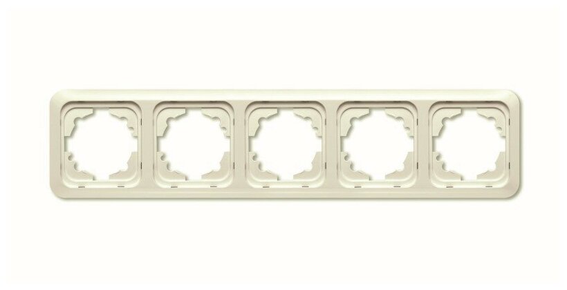 Рамка 5м гориз Yasemin кремовый встроенный монтаж (Viko), арт. 90504925
