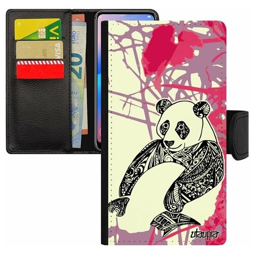 фото Чехол книжка на смартфон iphone 8 plus, "панда" panda азия utaupia