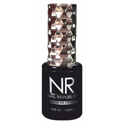 Nail Republic Базовое покрытие Base Gel Elastic, прозрачная, 15 мл база uno elastic 15 мл