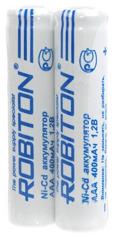 Robiton Аккумулятор Robiton Ni-Cd AAA 400mAh SR2, 2шт (400NCAAA)