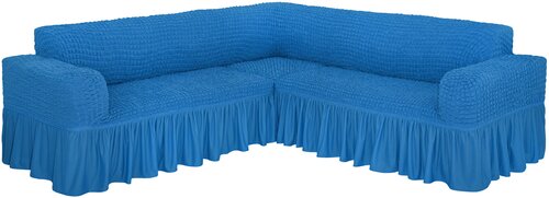Чехол Venera на угловой диван, цвет Голубой