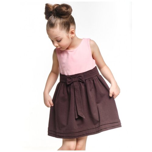 Платье для девочек Mini Maxi, модель 1618, цвет белый/синий, размер 104