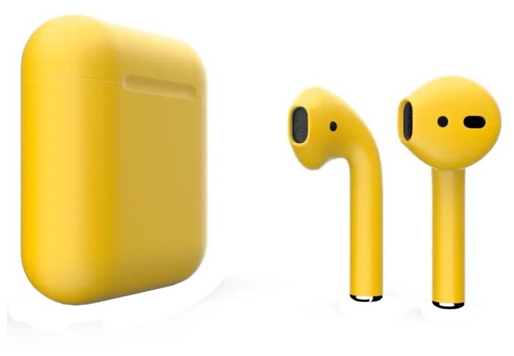Наушники Apple AirPods 2 Color (без беспроводной зарядки чехла) Жёлтый матовый
