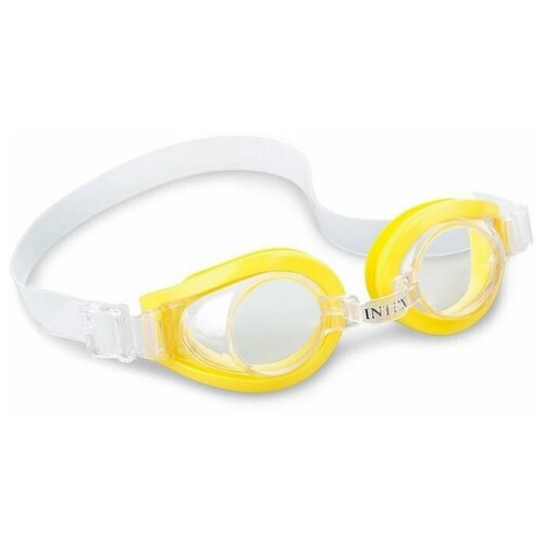 Очки для плавания Play Goggles желтые, от 3 до 8 лет