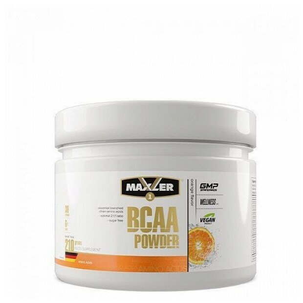 Maxler BCAA Powder 2:1:1 210 г. Апельсин